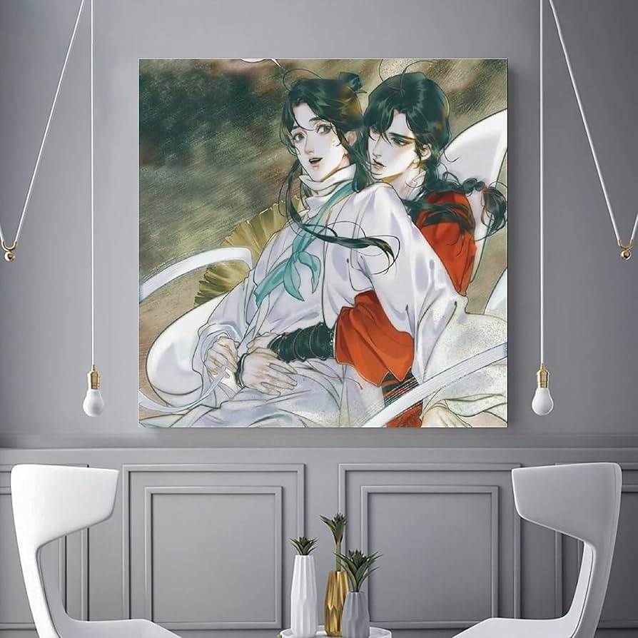 Amazon｜てんかんしふく 天官賜福 アートパネル 壁ポスター 絵画
